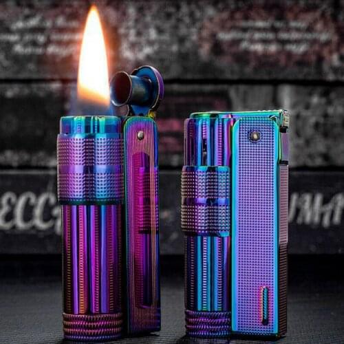 IMCO 6700 Retro Gasoline Lighter Windproof Sealed Oil Color Machine Vintage Cigarettes Accessories