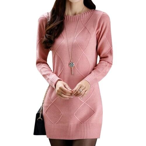 Sweater Dress New Autumn Winter Women Slim Pullover Knitted Dress Female Long Sleeve Bottoming Mini Dresses Party Vestidos AB570