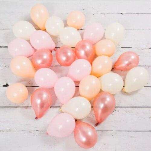 10pcs 5 inch Mini Pearl Latex Balloon Rose Gold Champagne gold Balloons Birthday Party Supplies Inflatable Globos Wedding Decor