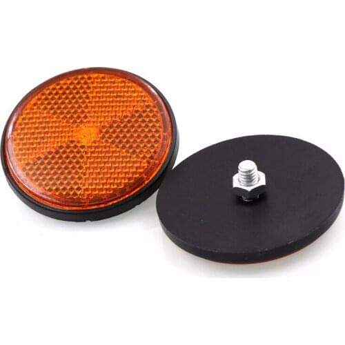 20-50PCS Decorative Round Reflective Plate Reflectors for Motorcycle Bicycle Moped Round reflectors designed for motorcycles