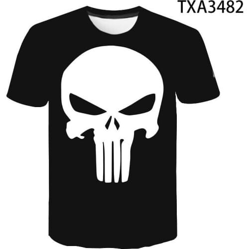2020 Summer Punisher 3D T shirt Men Women Children Casual Fashion Streetwear Boy Girl Kids Printed T-shirt Cool Tops Tee