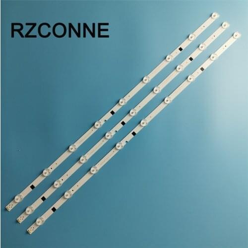 32'' 63cm*1.7cm 9leds 27V TV Panel Backlight Lamps LED Strips w/ Optical Lens Fliter New 6pcs/lot