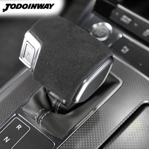 Interior Accessories Speed Gear Shift Knob Cover Decoration Trim for Audi A6 C8 A7 Auto Stickers