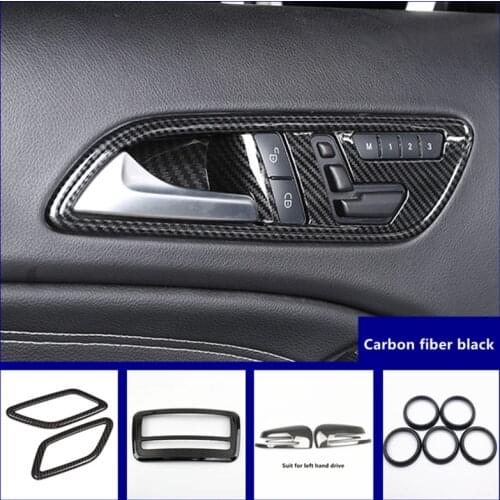 Car Center Console Water Cup Holder Frame Decoration Sticker Trim For Mercedes Benz CLA GLA A Class 2013-18 LHD Accessories