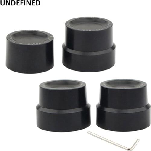 Black Motorcycle Front Rear Axle Nut Cap Covers Rough Craft For Harley Touring Road King Sportster XL 883 XL 1200 Softail Dyna