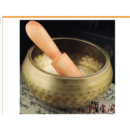 Home Decoration Tibetan Singing Himalayan Belief Buddhist supplies Yoga Bowl Wholesale brass Bowls Striker price Factory