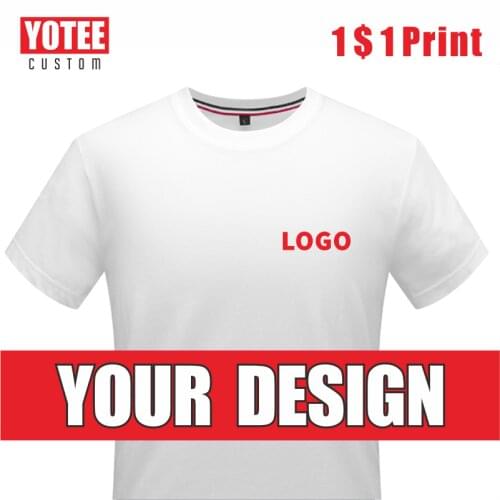 YOTEE2020 summer casual cheap short-sleeved T-shirt cotton round neck LOGO custom men and women T-shirt