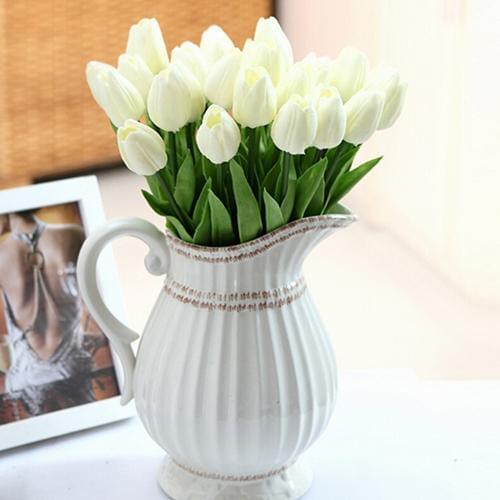 Pretty Tulip Flores Artificial flowers Tulipany Fake Flower Christmas Decorations for Home wedding Decor