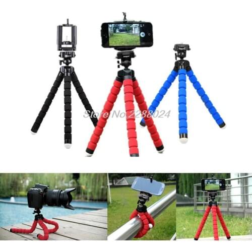 Hot Sale Car Phone Holder Flexible Octopus Tripod For Huawei 4/G620S G700 Y3 Y336 Y520 Mate 7 8 P8 P8 Lite P7Mini