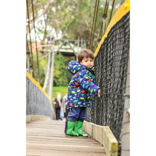 New Export Europe Umkaumka Boys Puff Coats Waterproof Windproof Fleece Lining Jacket Thick Warm Winter Dinosaur Spring Autumn EU