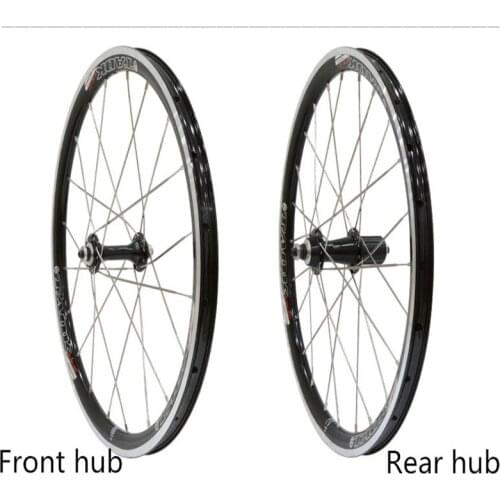 20 Inch Small Wheel Set Bicycle V Brake 451 Wheel Set Palin Hub Aluminum Alloy Double-Layer Rim