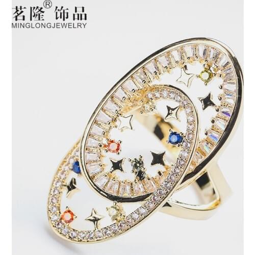 Кольца с фианитами для женщин Minglong China At AliExpress