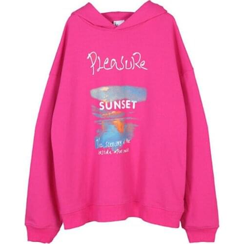2021 Autumn Y2K Streetwear Oversize Letter Printing Women Hoodies Loose Cotton Womens Sweatshirt Hip Hop Female Pullovers