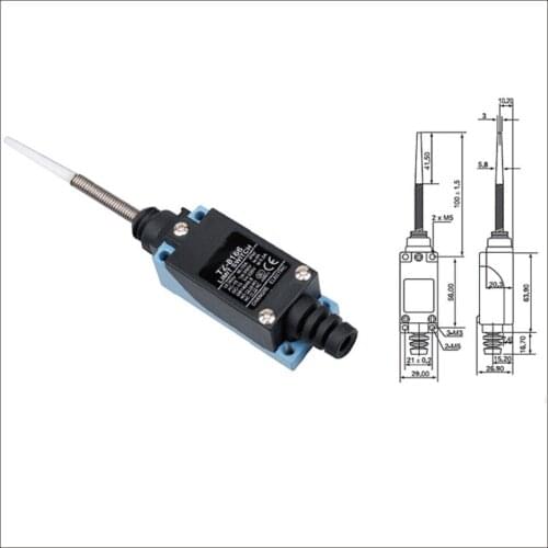 Switch travel limit switch Electrical Safety Key Interlock switch 24V Compact Prewired Limit micro switch TZ-08166