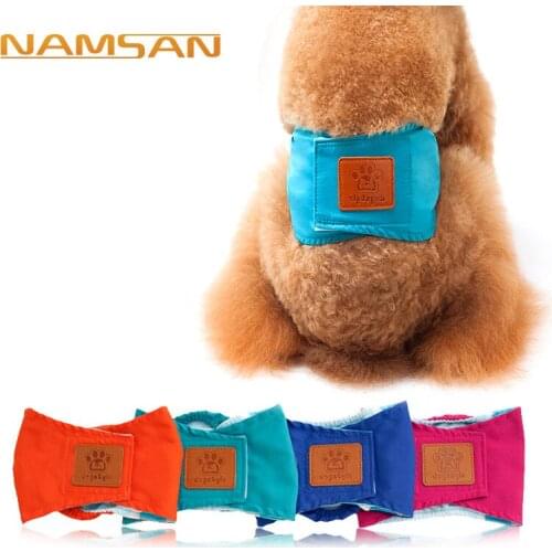Male Dog Diaper Washable Puppy Dipers Physiological Pants for Chihuahua Anti-harassment Underwear Sanitary Panties for Boy Dogs
