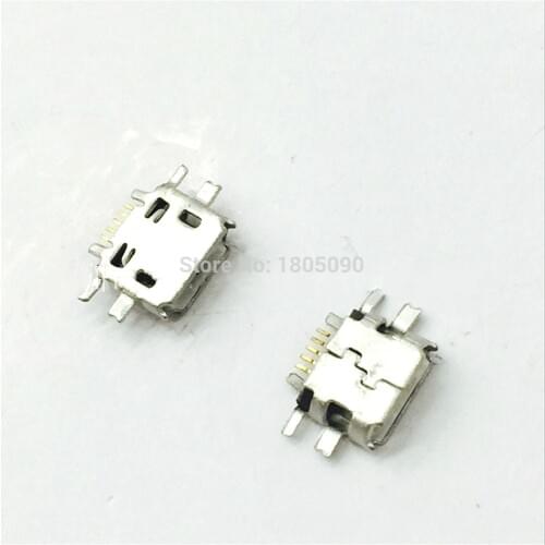 50pcs Micro USB 5Pin Jack Connector socket Data charging port tail plug For Nokia N97 E52 E55 N8 mobile phone Mini USB Jack