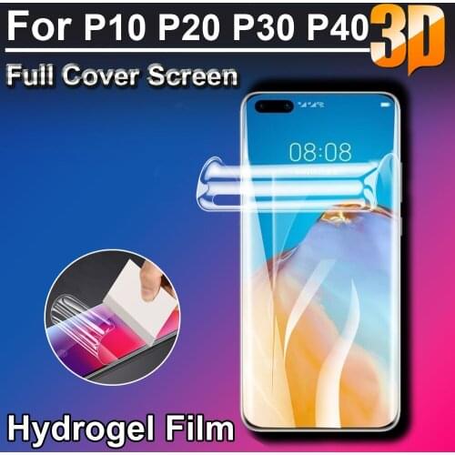 Ultra Clear Soft Anti-Scratch Full Screen Protectors For Huawei P10 P20 P30 P40 pro Lite E plus+4G 5G Hydrogel Film(Not glass)