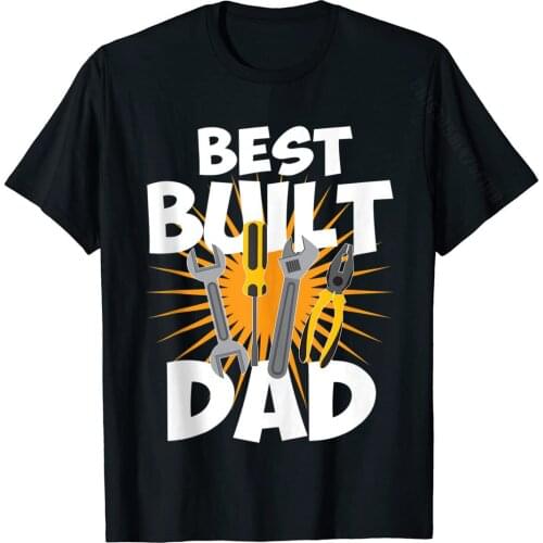 Toolbox BEST BUILT DAD Tools Daddy Fathers Day Gift Men Basic Top Tops Shirts Coupons Cotton Man Top T-Shirts