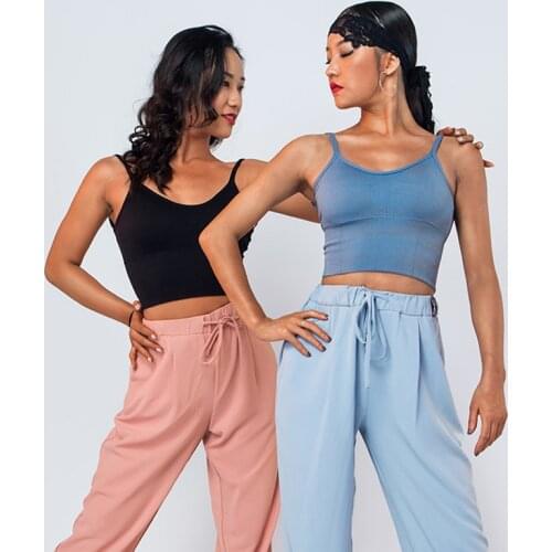 2020 New Latin Dance Costumes For Women New Sling Outer Wear Practice Clothes Cha Cha Rumba Samba Tango Latin Dance Wear DQS5586