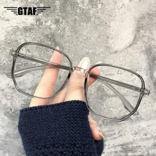 -1.0-1.5-2.0-2.5-3 -3.5-4.0 Polygon Anti Blue Light Finished Myopia Glasses Oversized Nearsighted Eyeglasses for Women&Men