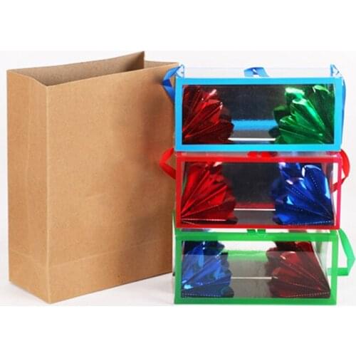1 Set Super Mini Delux Paper Bag Appearing Flower Box Magic Tricks Stage Props Gimmick Comedy Mentalism Magia Stage Property