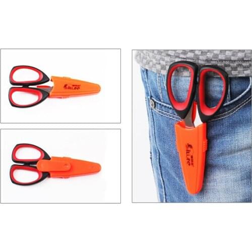11.5cm Stainless Steel Fish Use Scissors PE Braided Fishing Line Cutter Useful Fishing Tackle