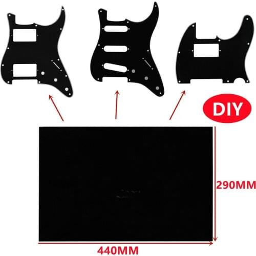 1pc Blank Pickguard Sheet Electric Guitar Scratchplate DIY Material 44 X 29cm 3 Ply Customed Guitar Parts Guitar Accessories