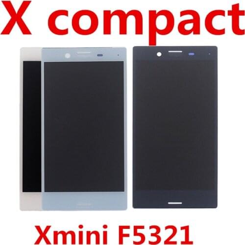 4.6''black white LCD For SONY Xperia X Compact LCD Display Touch Screen Digitizer with Frame F5321 Xmini LCD Replacement Parts