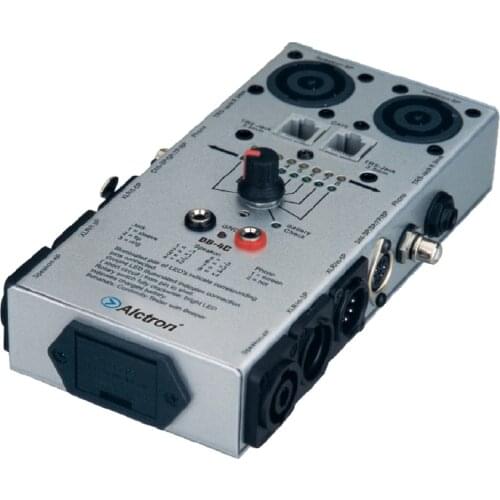 Free shipping Alctron DB-4C TRS XLR RCA 1/4" 1/8" 2/4/8 Pin Speakon phone CAT5 Audio network Cable Detector Tester test tool