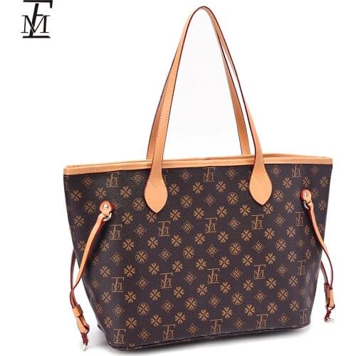 LFM Branded Bags for Women Classic Womens Tote Bag Fashion Shopper Designer HandBag Woman with Small Coin Purses