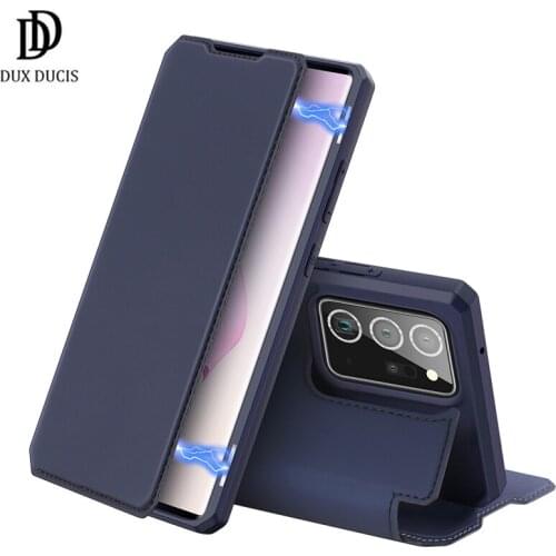 For Samsung Galaxy Note 20 Ultra Case SKIN-X Magnetic Flip Leather+TPU All-inclusive Case with Cards Slots DUX DUCIS 케이스