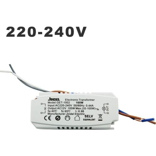 AC 220V To AC 12V Electronic Transformer 60W 105W 120W 160w CE Lighting Transformers For G4 Crystal Lamp Halogen Light Bead