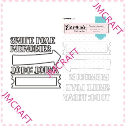 JMCRAFT 2021 Notebook Book Page Decoration #6 Metal Cutting Dies DIY Scrapbook Handmade Paper Craft Metal Steel Template Dies