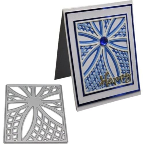 Combined Cutting Dies Rectangle Frames Metal Flower Stencil And Stamps For DIY Scrapbooking Embossing Card Making Craft Dies