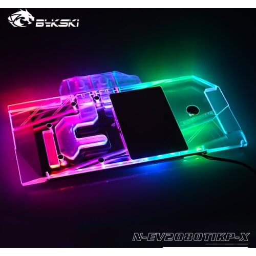 Bykski gpu cooler for evga nvidia geforce rtx 2080ti kingpin, gpu water block full cover, rgb vga cooling/N-EV2080TIKP-X