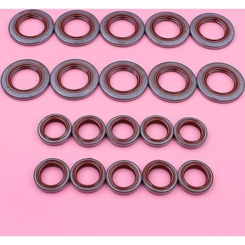 10 Sets Oil Seal Oilseal Kit For Stihl MS440 044 Chainsaw Parts Replacement 9640 003 1972, 9640 003 1320
