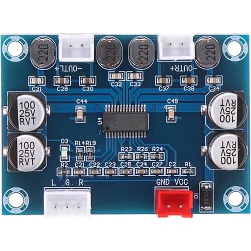 Mayitr 1pc DC 12-24V Audio Module 2*30W Digital Power Amplifier Board 2 Channels for Home Theater Amplifiers