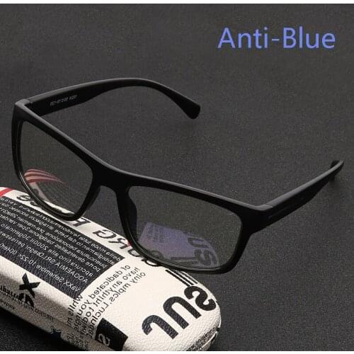 Anti-blue Protection Glasses Square Optical Prescription Myopia Computer Glasses Frame Women Men Anti Blue Sport Glasses Goggle