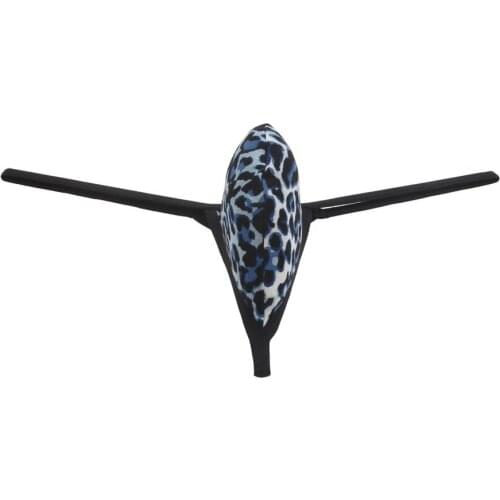 Sexy Bikini Thongs Mens Underwear G-strings Fashion Shorts Protruding Pouch Underpants Popular Leopard Print T-back For Male