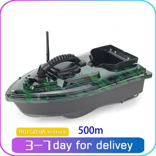 RC Boat 500M Distance Auto Lure T188 Fishing Ship Smart Remote Control Bait Boat Wireless Load 1.5KG High Power Fishing Boat