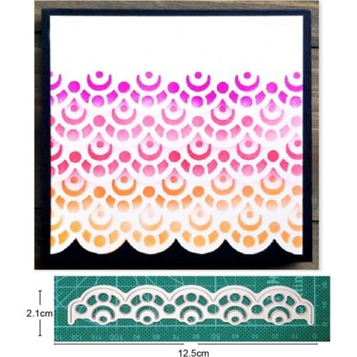 Christmas Flower Strip Metal Cutting Dies Stencils dies for DIY Scrapbooking dies Decoration Paper Craft dies Embossing Die Cuts