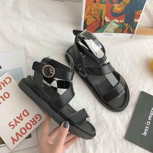 Nice Summer platform Sandals Women Vogue Rome Style Buckle Strap Beach Shoes Lady Casual Chunky Sole Sports Sandal