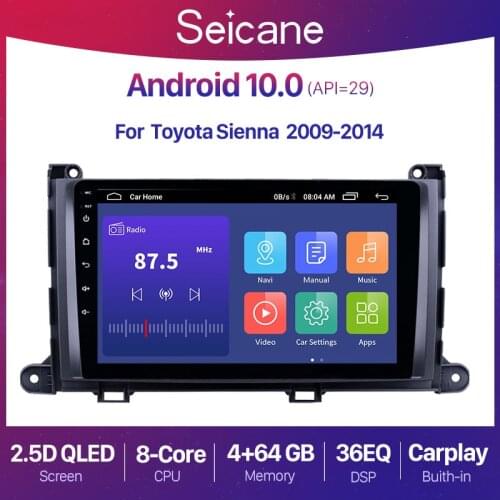 Seicane Android 8.1 2Din 9 inch Car Stereo Radio GPS Navi Player For Toyota Sienna 2009 2010 2011 2012 2013 2014 Head Unit 2.5D