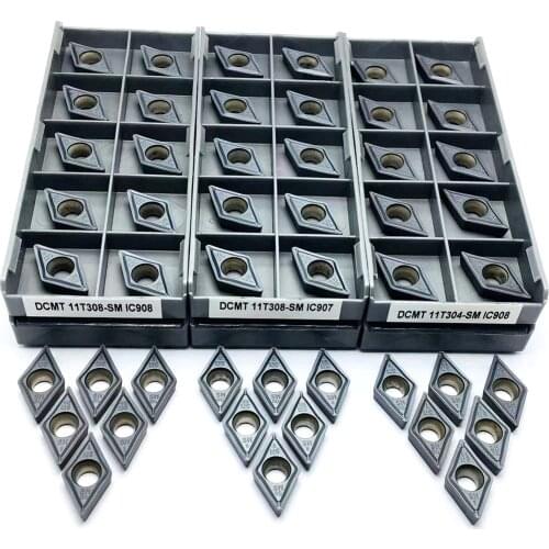 DCMT070204 DCMT11T304 DCMT11T308 Carbide Insert Internal Turning Tool CNC Tool 100% Turning Insert Steel Parts