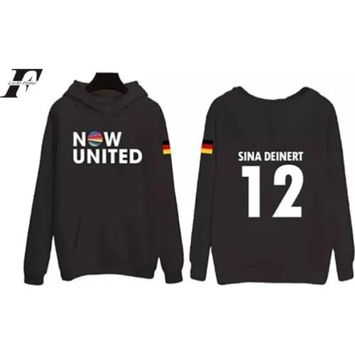 2020 Now United Sina Deinert 12 Hooded Hoodies Sweatshirts Pullover Unisex Harajuku Tracksuit Germany Men Women Casual Print