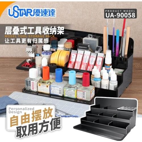 Ustar 90058 Model Tools Storage Rack For Scale Model Gundam Modeler