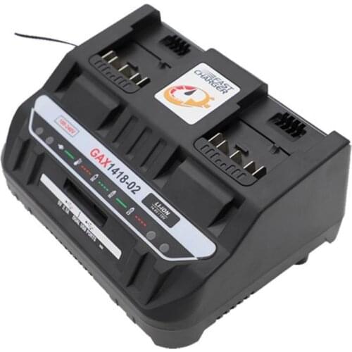 Dawupine Li-ion Battery Charger double port charger 4A For Bosch 18V 14.4V Electrical Drill Battery BAT618 BAT614 GAX1418-02