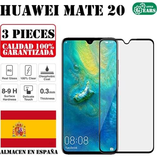 Huawei Mate 20 Set 3 Pieces Full Tempered Glass Screen Protector Ultra Thin Scratch Protection