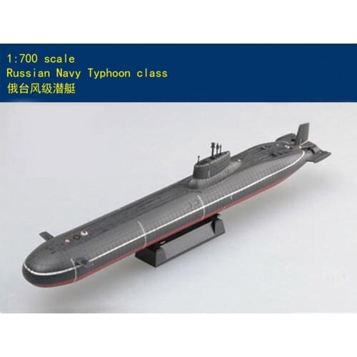 1:700 Russia Nuclear submarine model of typhoon class ballistic missile Collection model em37325