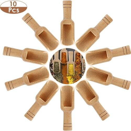 10/20pcs Mini Wooden Spoons Spices Milk Powder Spoon Bath Salt Spoon For Spices Beans Rice Tea Flour Sugar